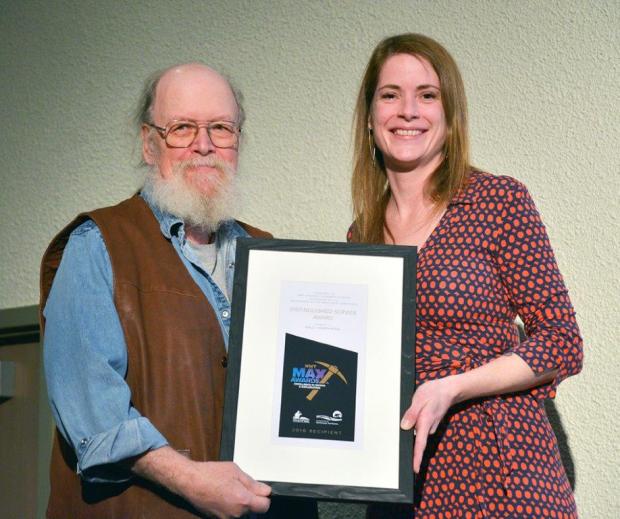 MAX Awards 2019 - Minister Nokleby Hands out Award to Walt Humphries