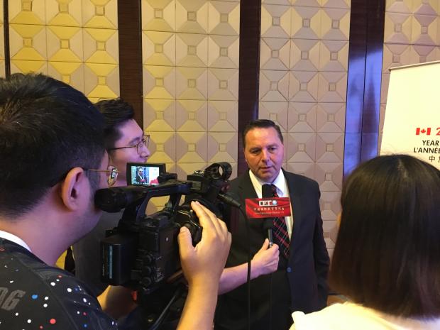 Minister SChumann Speaks To Media In China