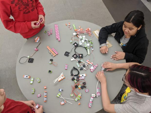 Hackspace NT - Aklavik Circuits on Table 