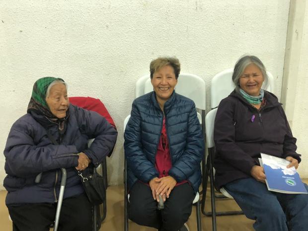 Interpreters attending the GNWT's REDI information session in Fort Simpson 