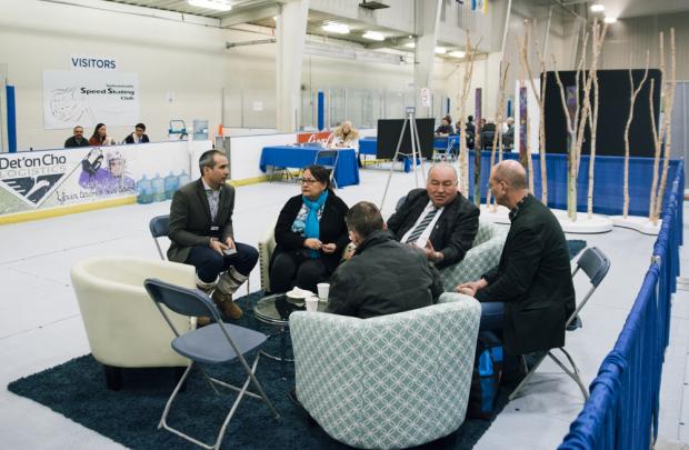 Premier Bob McLeod at Coffee With Cabinet 