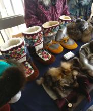 Mukluks on display at Sealebration event at Long John Jamboree 2019