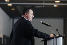 Wally Schumann Delivers Opening Remarks at the 2nd Annual NWT MAX Awards in 2018