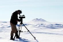 Pat Kane Photo, Camera Person Filming in Arctic