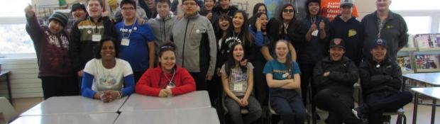 Enthusiastic Children at Chief Albert Wright School in Tulita