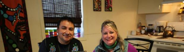 brandy Yanchyk and artist John D Rombough