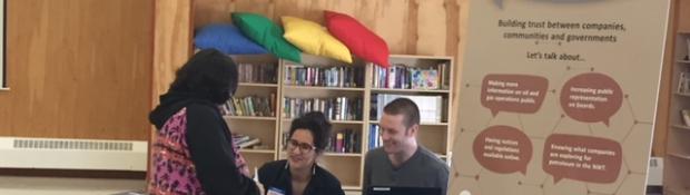 GNWT Employees Engaging With The Public At Transparency Theme Table