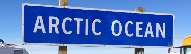 Arctic Ocean Sign In Tuktoyaktuk Visitor Information Centre