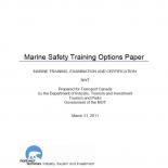 Marine Safety Training Options Paper – March 2011