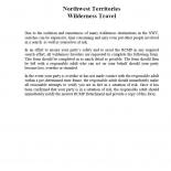 Wilderness Travel Form 