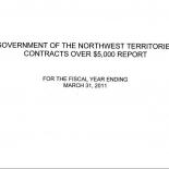 GNWT Contracts Over $5,000 2010-2011 Report